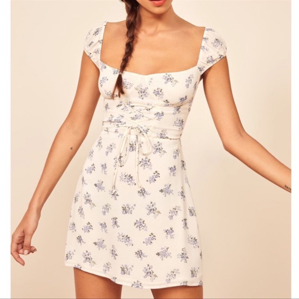 Reformation Jess Dress in Teresa 12